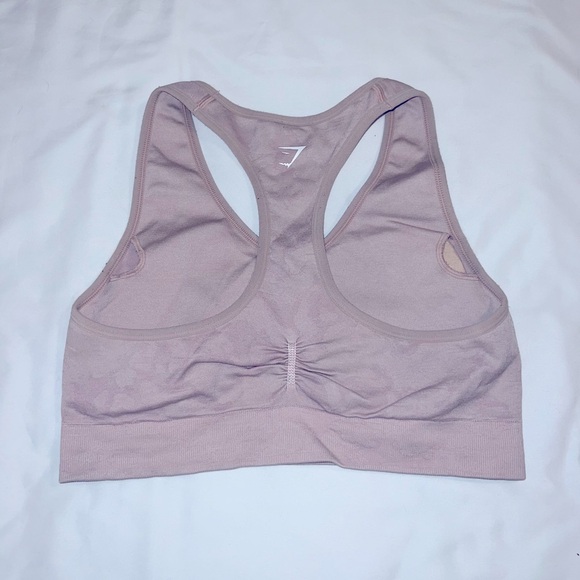 GYMSHARK Adapt Animal Sports Bra Light Blush Color Fits 34-38D-DD Good Support - Picture 2 of 4